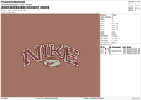 nike classic oval v2 Embroidery File 6 size