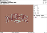 nike classic oval v2 Embroidery File 6 size