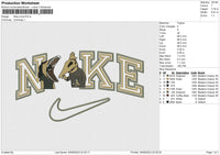 Nike Cricut Embroidery File 6 size