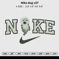 Nike dog v27 Embroidery