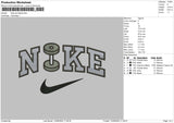 Nike Dumbell Embroidery File 6 sizes