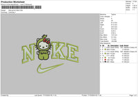 Nike Grinchkitty Embroidery File 6 sizes