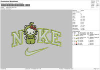 Nike Grinchkitty Embroidery File 6 sizes