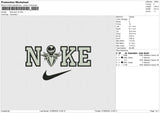 Nike jack v4 Embroidery File 6 size