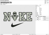 Nike jack v4 Embroidery File 6 size