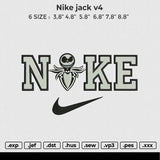 Nike jack v4 Embroidery File 6 size
