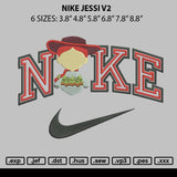 Nike Jessi V2 Embroidery File 6 sizes