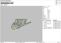 Nike Ligua Embroidery File 6 sizes