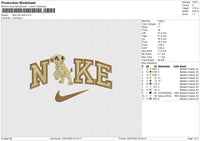 Nike lion nala Embroidery File 6 size