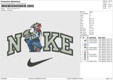 Nike motocrosser Embroidery File 6 size