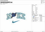 Nike Motorcycle Embroidery File 6 sizes