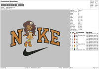 Nike Orange V2 Embroidery File 6 sizes