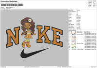 Nike Orange V2 Embroidery File 6 sizes