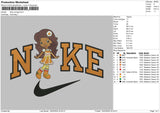 Nike Orange V2 Embroidery File 6 sizes