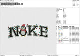 Nike penguin XMAS Embroidery File 6 size