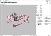 Nike Prince Embroidery File 6 sizes