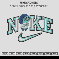 Nike Sadness Embroidery File 6 sizes