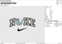 Nike sea lion Embroidery File 6 size