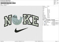 Nike sea lion Embroidery File 6 size