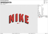 Nike shaddow Embroidery File 6 size