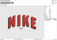 Nike shaddow Embroidery File 6 size