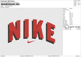 Nike shaddow Embroidery File 6 size