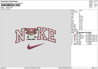 Nike Tony Embroidery File 6 sizes