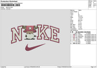 Nike Tony Embroidery File 6 sizes