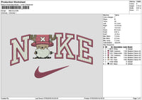 Nike Tony Embroidery File 6 sizes