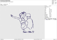 Noah+Allie Embroidery File 6 size