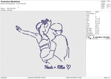Noah+Allie Embroidery File 6 size