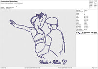 Noah+Allie Embroidery File 6 size