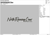 Running Text Embroidery File 6 sizes