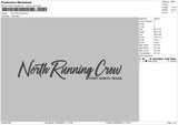 Running Text Embroidery File 6 sizes