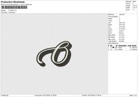 A-M-O-initial 3 FILE Embroidery File 6 size
