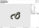 A-M-O-initial 3 FILE Embroidery File 6 size
