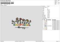 Therapytext Embroidery File 6 sizes