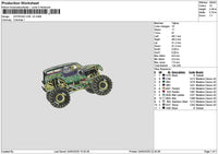 Car 2404 V2 Embroidery File 6 sizes
