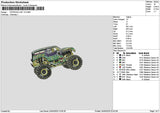 Car 2404 V2 Embroidery File 6 sizes