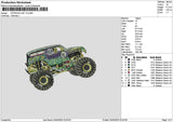 Car 2404 V2 Embroidery File 6 sizes