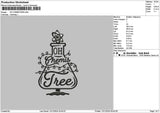 Tree Xmas 03 Embroidery File 6 sizes