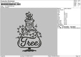 Tree Xmas 03 Embroidery File 6 sizes
