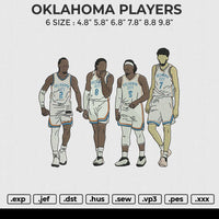 OKLAHOMA PLAYERS Embroidery File 6 size