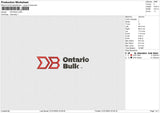 ONTARIO Embroidery File 6 size