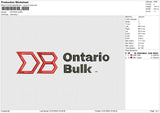 ONTARIO Embroidery File 6 size