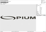 Opium Embroidery File 6 size