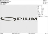 Opium Embroidery File 6 size