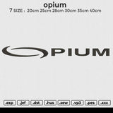 Opium Embroidery File 6 size