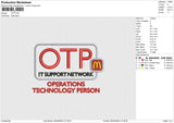OTP Embroidery File 6 size