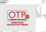 OTP Embroidery File 6 size